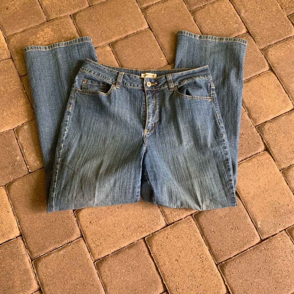 ColdWater Creek Bead Embellished Jeans, size 14